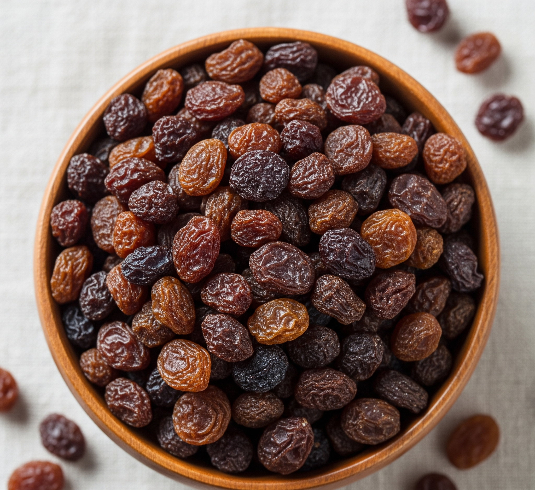 Bowl of raisins used as natural remedy to reduce dark circles under eyes | Health Cure Remedies