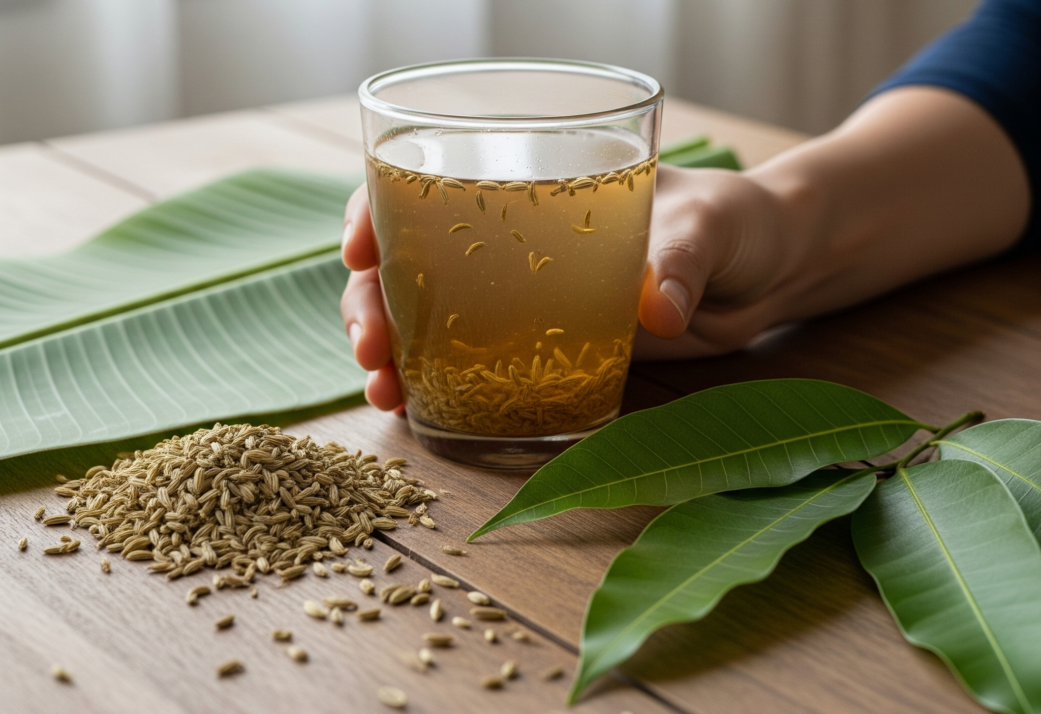 Natural white discharge home remedies of ayurvedic herbs and fennel seeds.