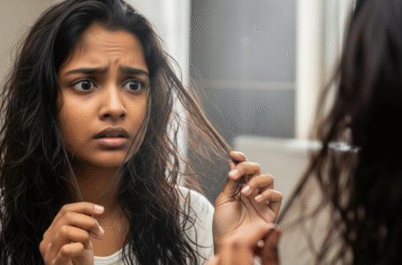 Natural home remedy ingredients like amla, herbal oil, and seeds to make rough hair smooth and shiny naturally