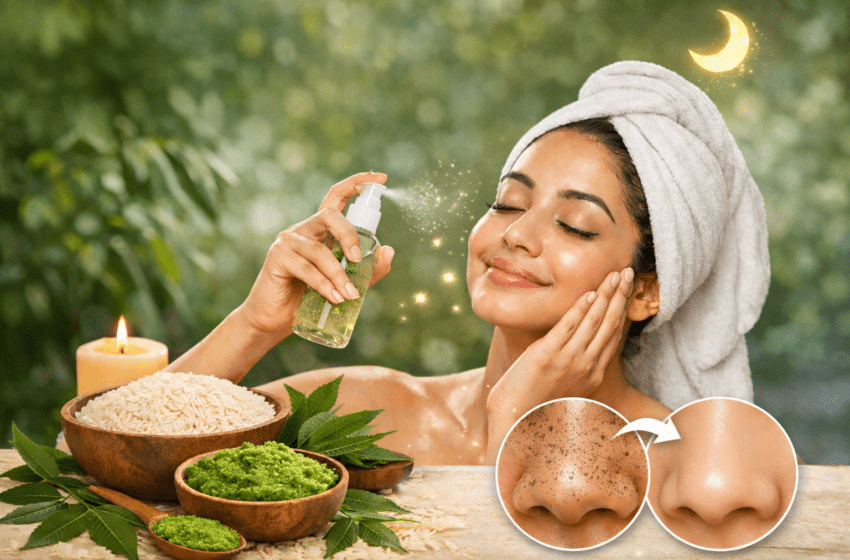 Home remedy of natural blackhead remover with the use of herbs.