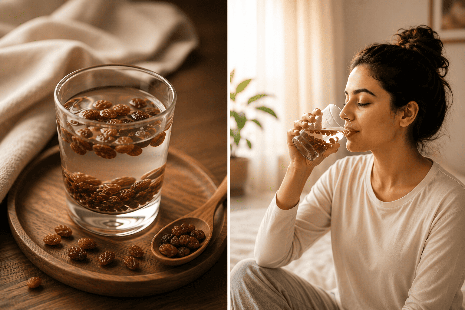 Soaked Raisins for Dark Circles