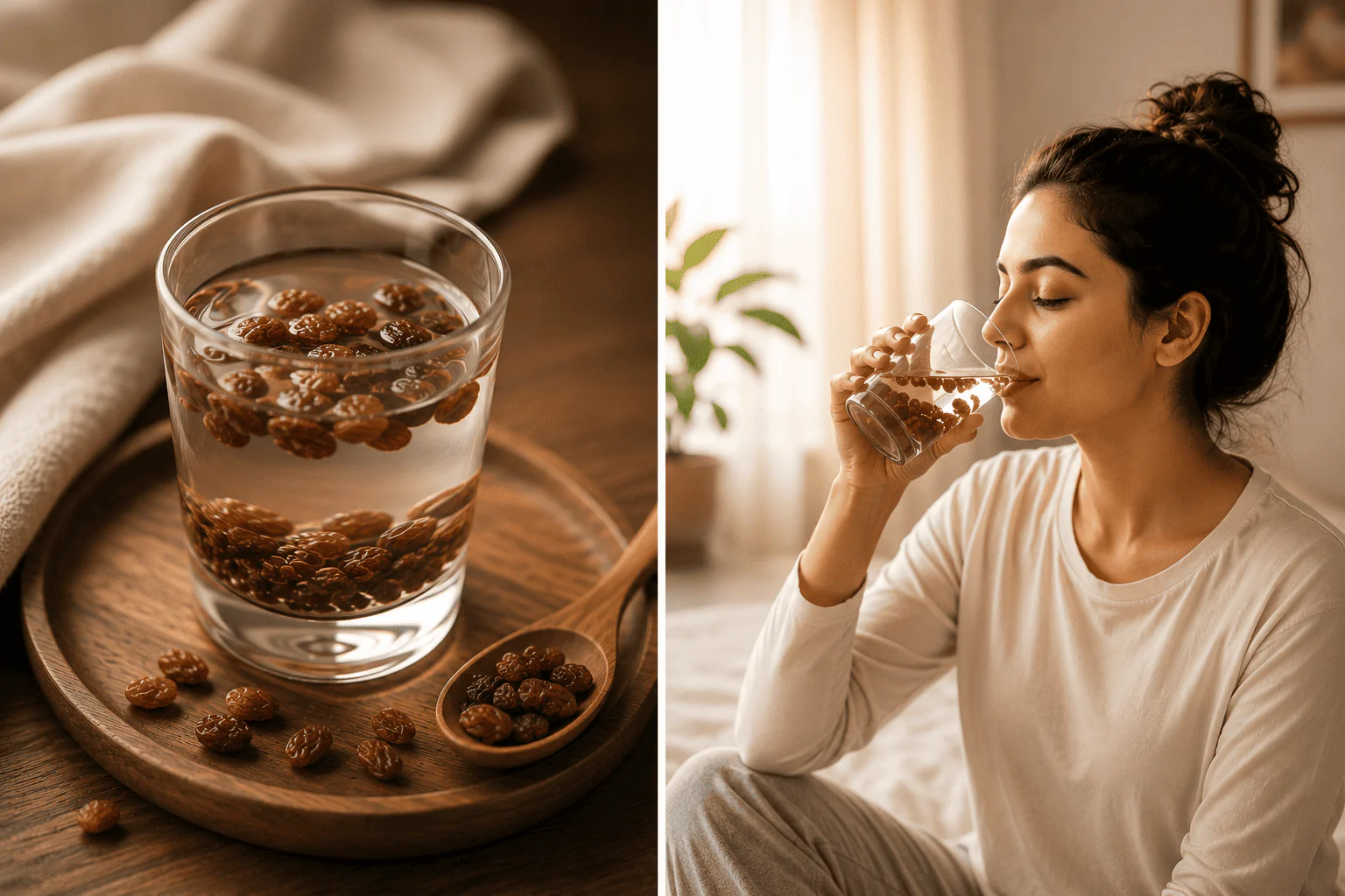 Soaked Raisins for Dark Circles