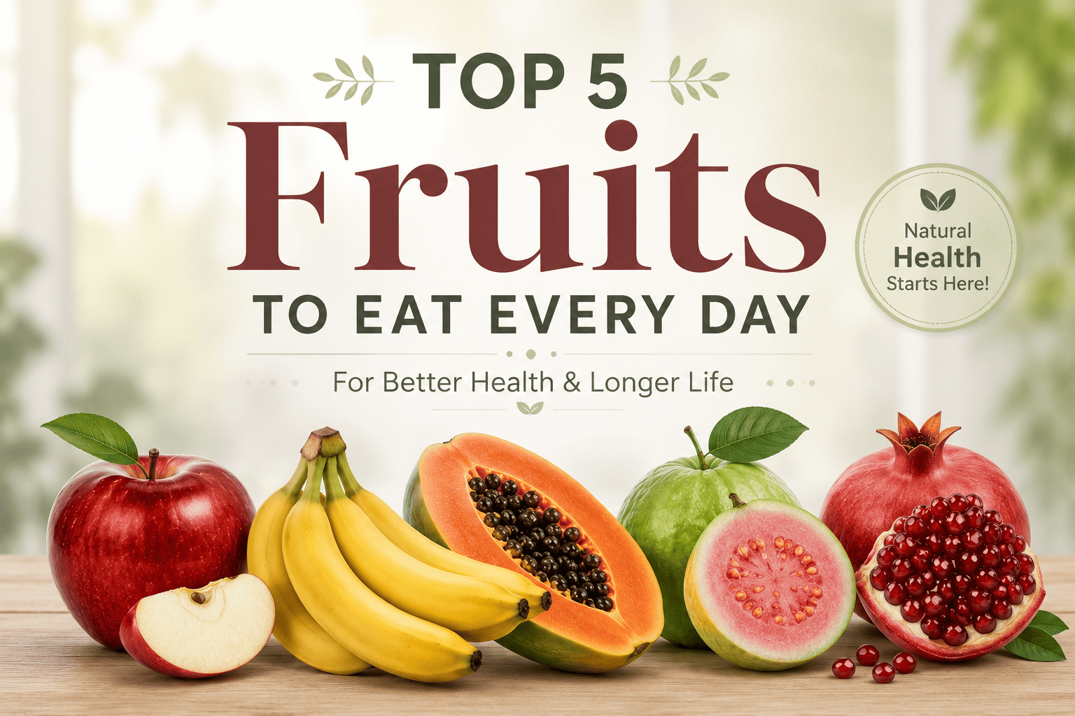 Top 5 Fruits to Eat Every Day