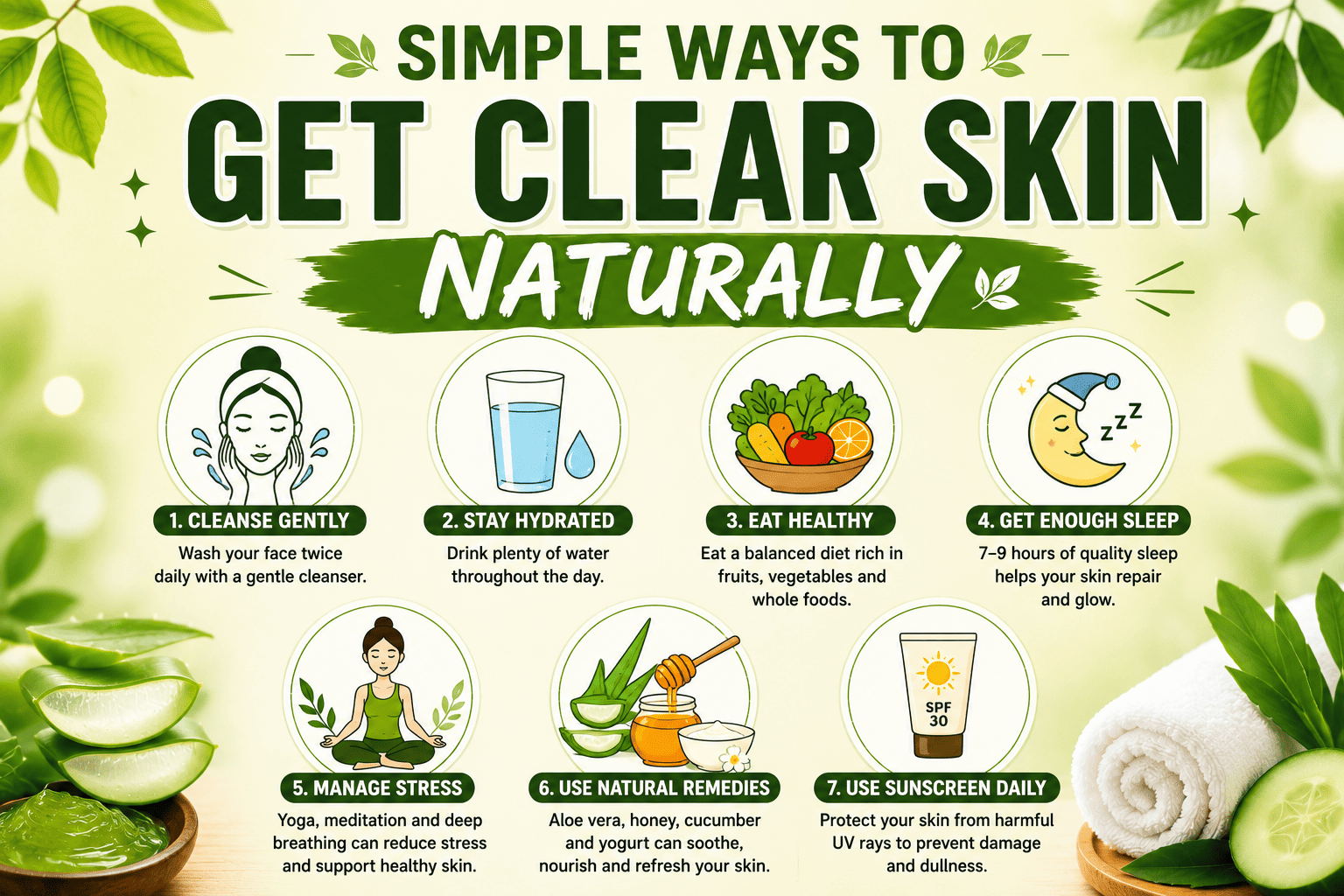 Simple Ways to Get Clear Skin Naturally