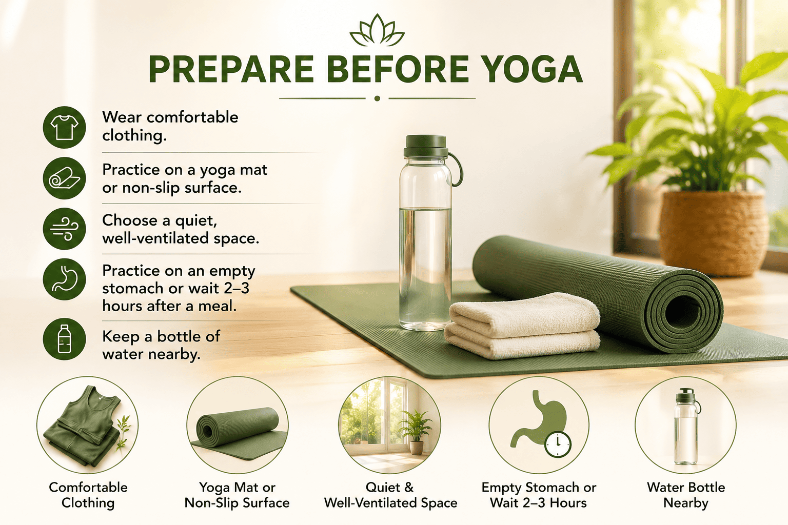 How to Prepare Before Yoga