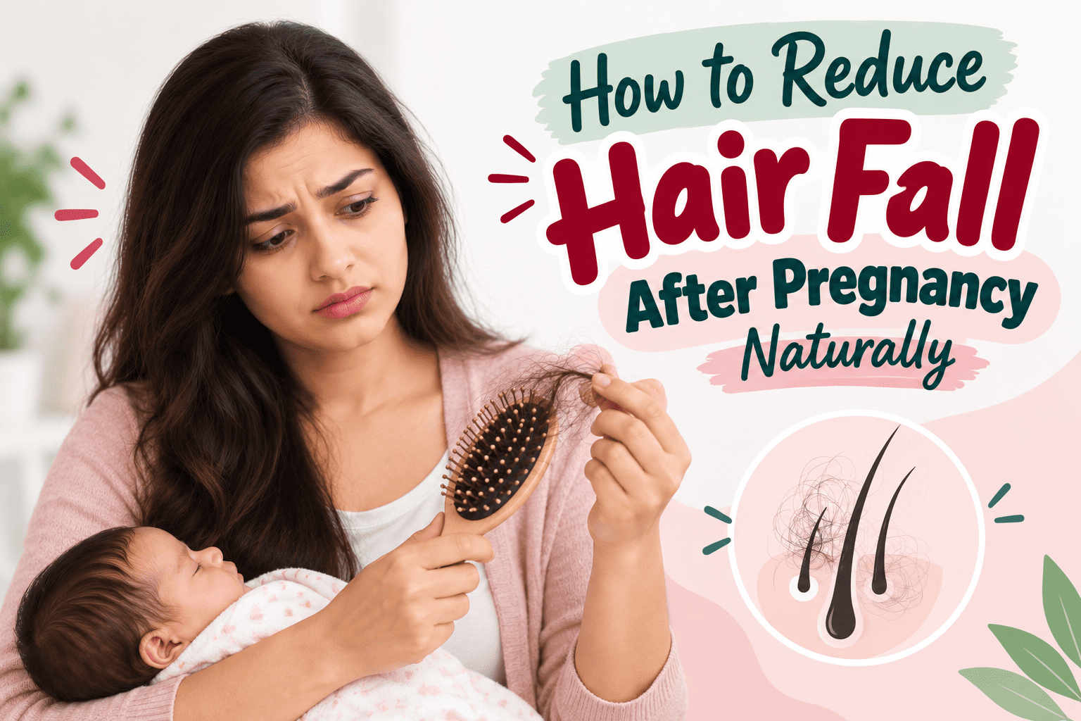 How to Reduce Hair Fall After Pregnancy Naturally