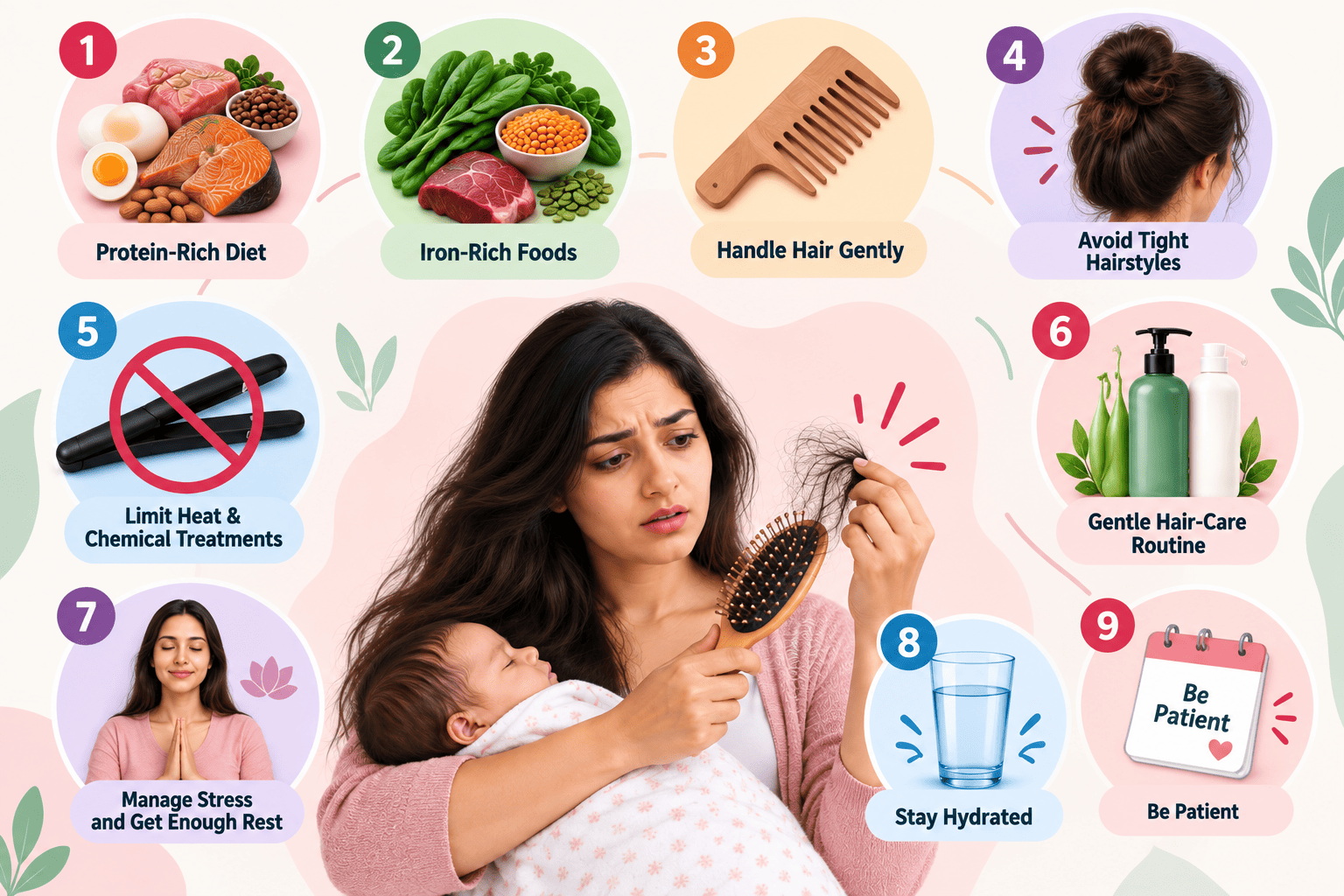 How to Reduce Hair Fall After Pregnancy Naturally